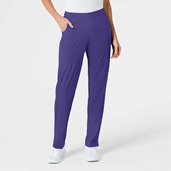 Wonderwink Size Medium Modern Fit Flat Front Cargo Scrub Pants Purple Grape 5155 - Picture 1 of 8